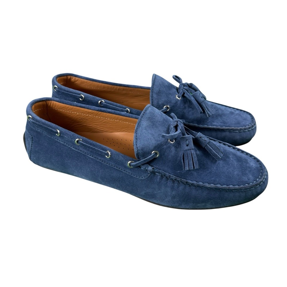 Ralph Lauren Purple Label Harold Blue Suede Loafer Mens 11.5D NIB